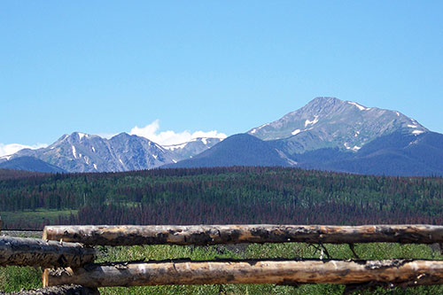 views of Byers Peak in Fraser, CO